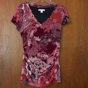 Paisley v neck